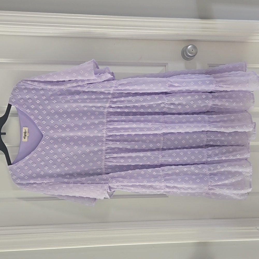 Elegant Lavender Tiered Dress